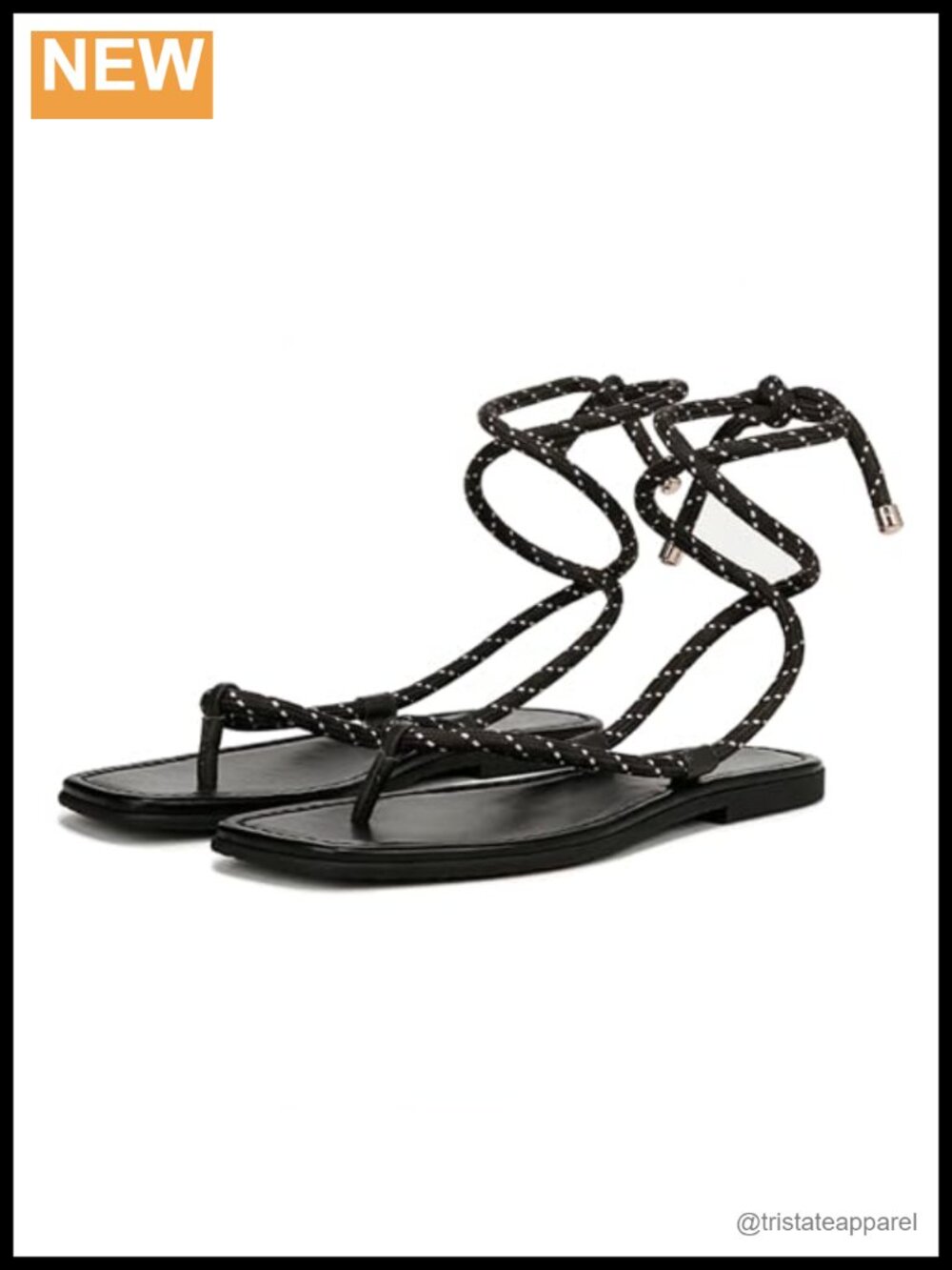 Strappy Lace Up Thong Flat Sandals Adjustable Wrap Ankle Summer